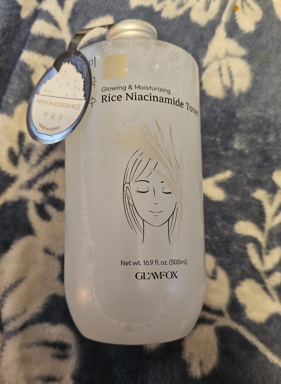 Glamfox Rice Niacinamide Toner – Hydrating White Toner (500ml)